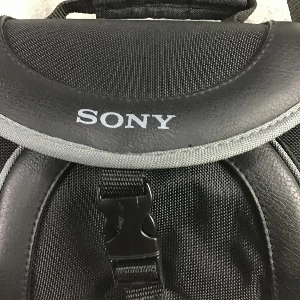 Sony Black Soft Camera Camcorder Carrying Case Shoulder Strap